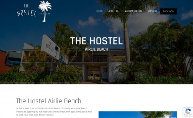 thehostelairliebeach.com.au screenshot