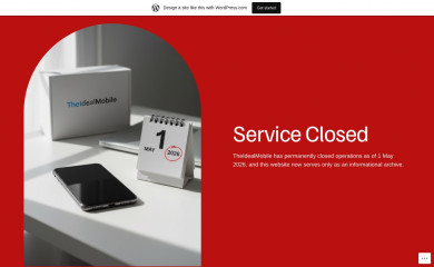 theidealmobile.com screenshot