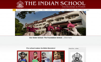theindianschool.in screenshot