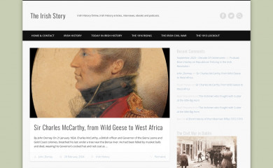 theirishstory.com screenshot