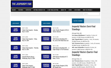 thejeopardyfan.com screenshot