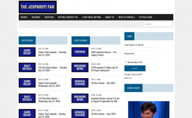 thejeopardyfan.com screenshot