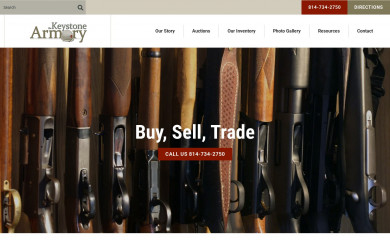 thekeystonearmory.com screenshot