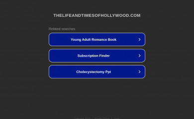 thelifeandtimesofhollywood.com screenshot