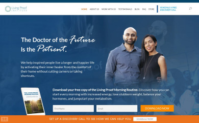 thelivingproofinstitute.com screenshot