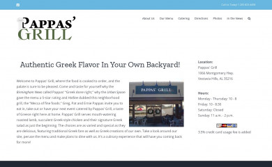 thepappasgrill.com screenshot