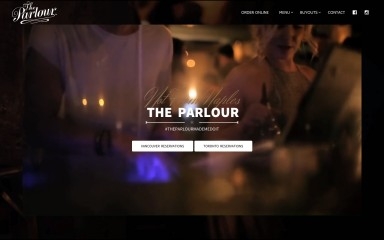 http://theparlourrestaurants.com screenshot