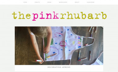 thepinkrhubarb.com screenshot