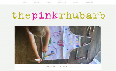 thepinkrhubarb.com screenshot