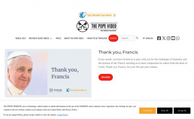 thepopevideo.org screenshot