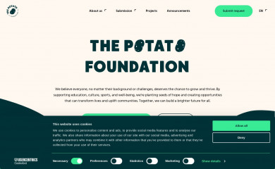thepotatofoundation.com screenshot