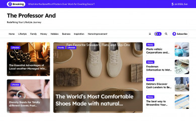 theprofessorand.com screenshot
