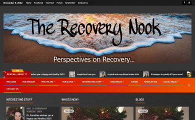 therecoverynook.com screenshot