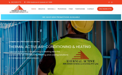 thermalactive.com.au screenshot