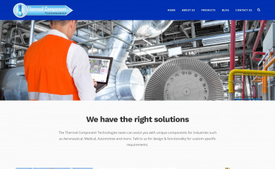 thermalcomponents.com.au screenshot