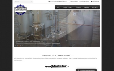 thermoinox.cl screenshot