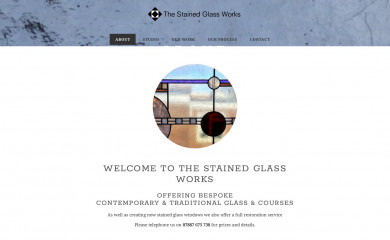thestainedglassworks.co.uk screenshot