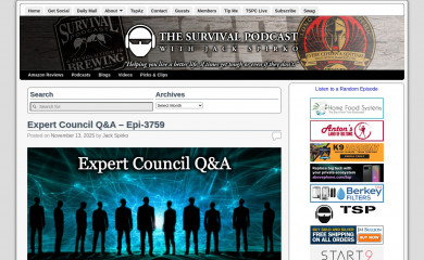 thesurvivalpodcast.com screenshot