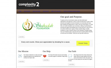 theshahadahfoundation.org screenshot