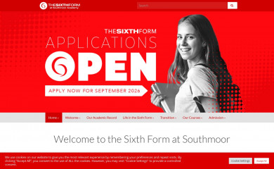 thesixthformatsouthmoor.co.uk screenshot