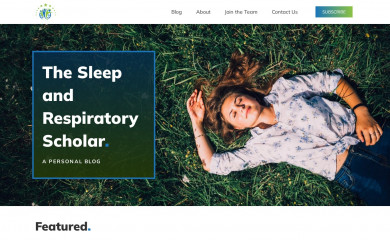 thesleepandrespiratoryscholar.com screenshot
