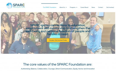 thesparcfoundation.org screenshot