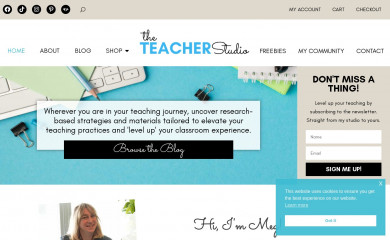 theteacherstudio.com screenshot