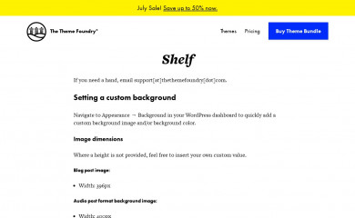 Shelf screenshot