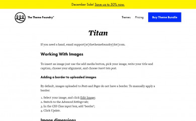 Titan PRO Child Theme screenshot