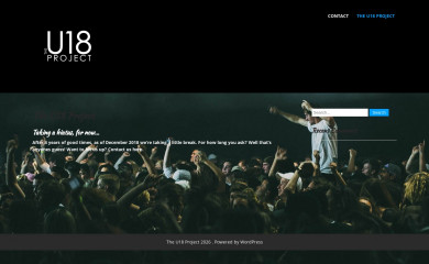 theu18project.com.au screenshot