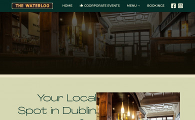 thewaterloobar.ie screenshot
