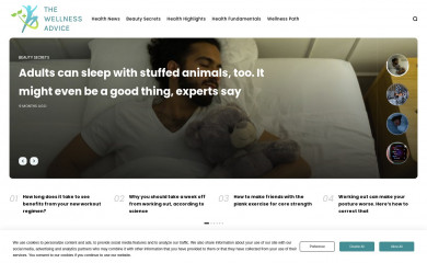 thewellnessadvice.com screenshot