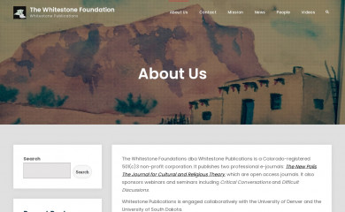 thewhitestonefoundation.org screenshot