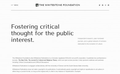 thewhitestonefoundation.org screenshot
