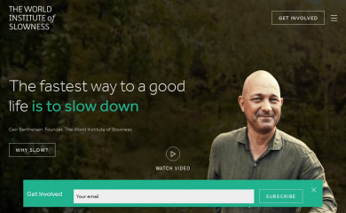 theworldinstituteofslowness.com screenshot