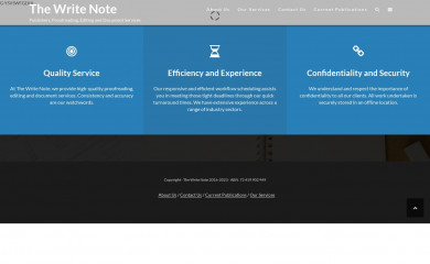 thewritenote.com.au screenshot