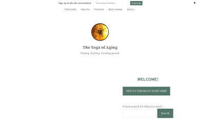 theyogaofaging.com screenshot