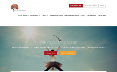 theyoungmindclinic.com screenshot