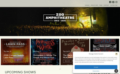 thezooamphitheatre.com screenshot