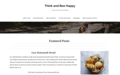 http://thinkandbeehappy.com screenshot