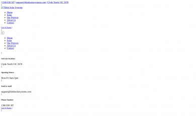 thinksolarsystems.com screenshot