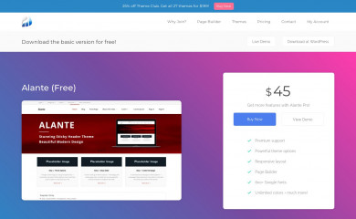 https://www.thinkupthemes.com/free/alante/ screenshot