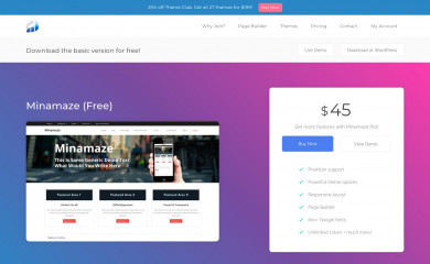 https://www.thinkupthemes.com/free/minamaze-free/ screenshot
