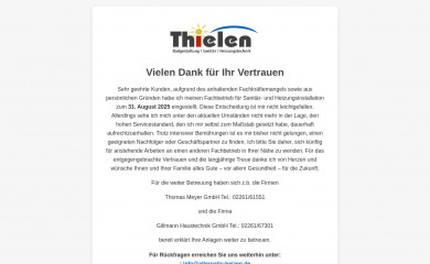 thielen-haustechnik.de screenshot