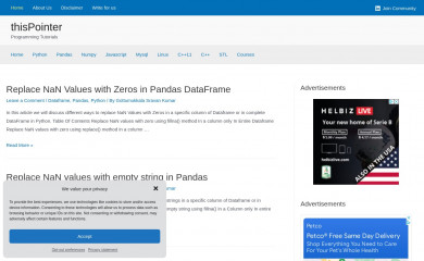 http://thispointer.com screenshot