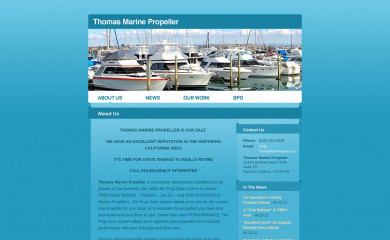 thomasmarinepropeller.com screenshot