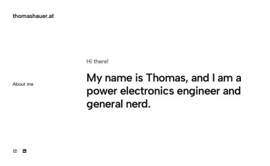 thomashauer.at screenshot