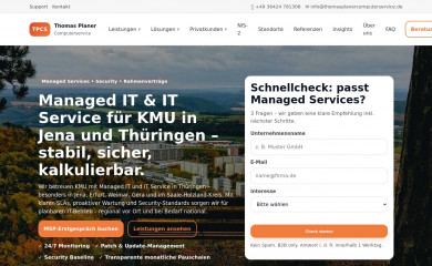 thomasplaner-computerservice.de screenshot