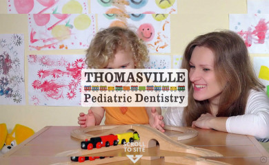 thomasvillepediatricdentistry.com screenshot