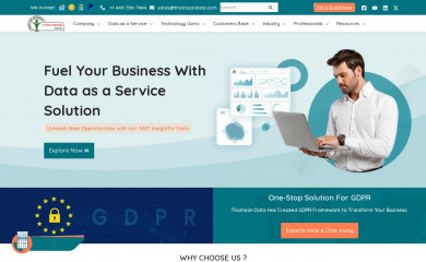 thomsondata.com screenshot
